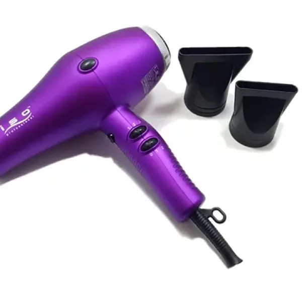 ISO Beauty Nano Pro Metallic Purple Hair Dryer 2000W Powerful Long-Life DC Motor
